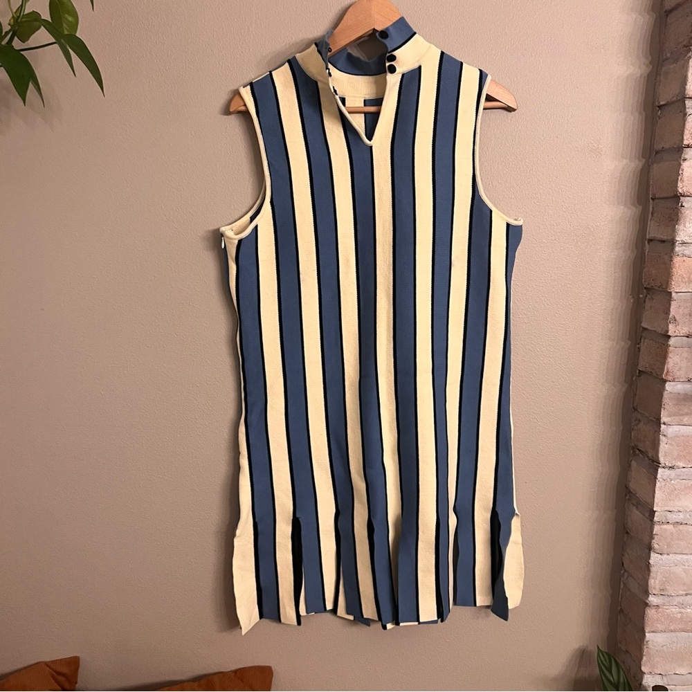 EVA FRANCO | Anthro Mock Neck Mini Dress - Picture 3 of 7